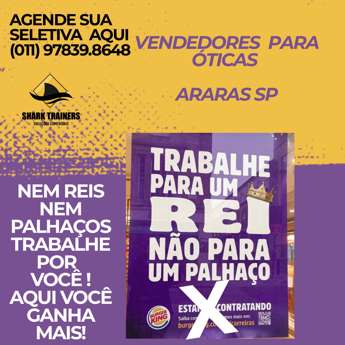 Arte da vaga de Vendedores para Óticas
