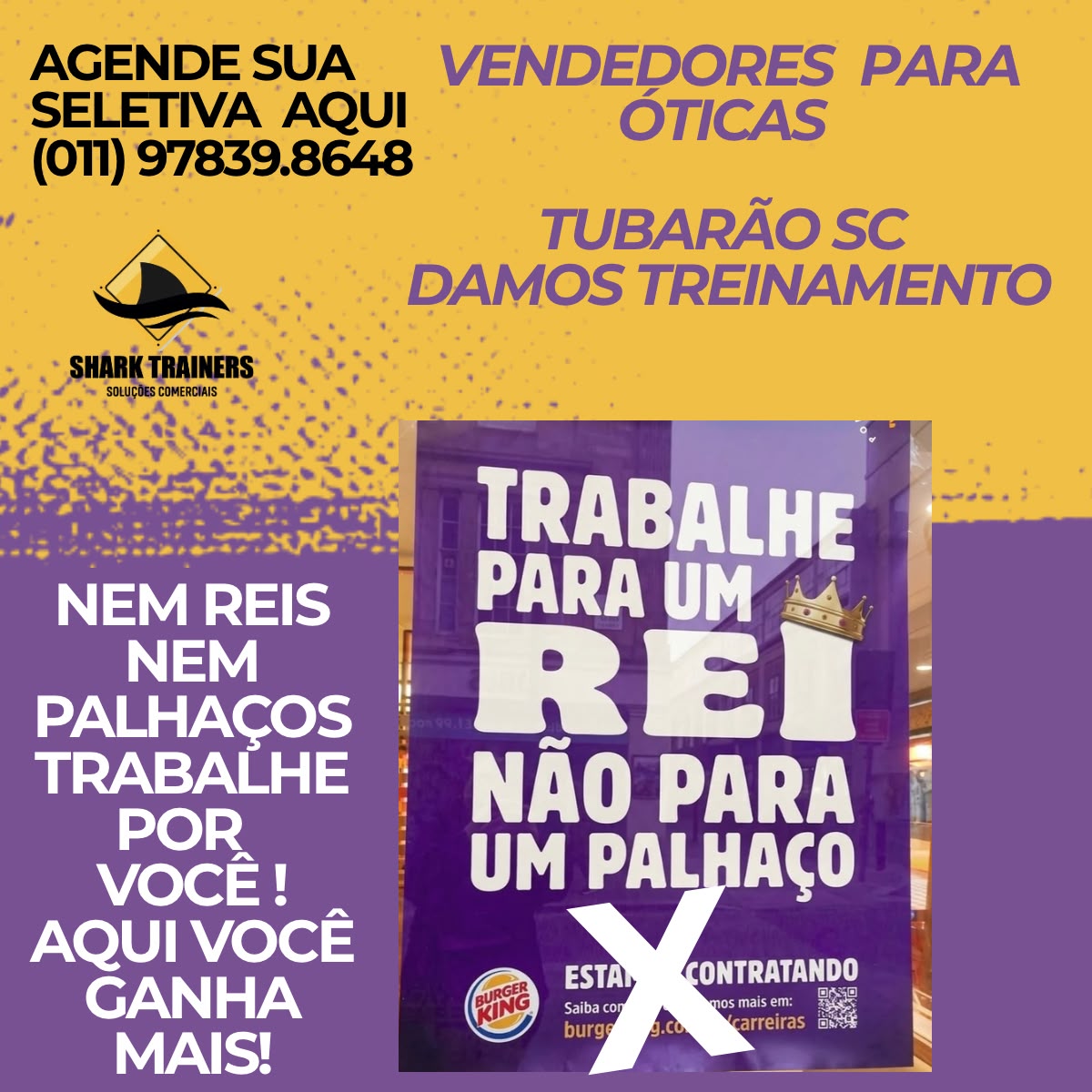 Arte da vaga de Vendedores para Óticas